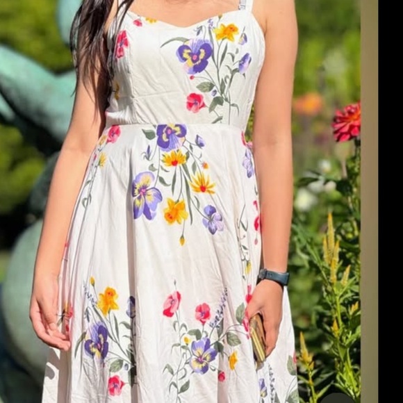Old Navy White Floral High Low Dress - Picture 1 of 13